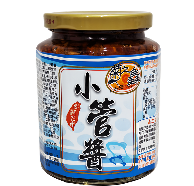 菊之鱻 海鮮醬系列 小管醬, 450g, 1罐