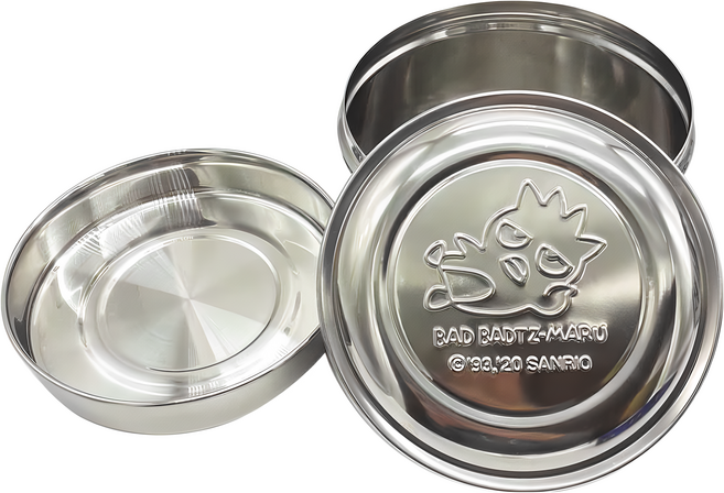 酷企鵝 304不鏽鋼雙層便當盒 圓型, 酷企鵝 銀色, 1個