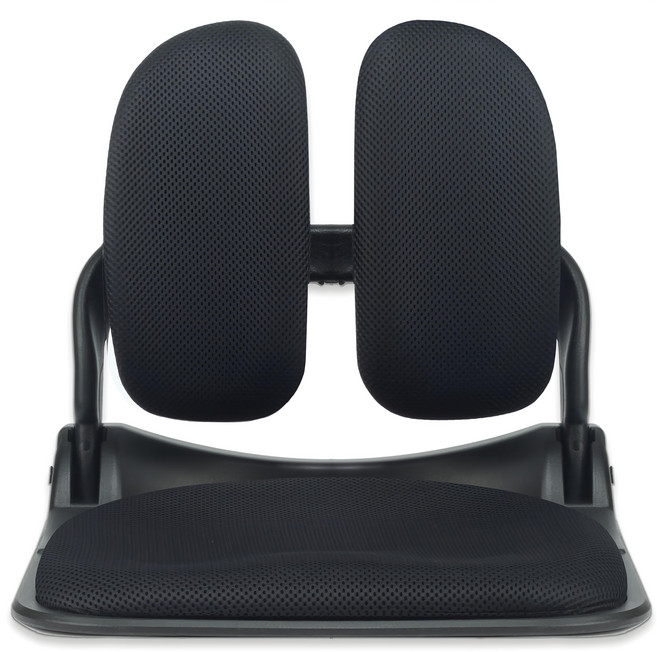 Chair Club 折疊式網布和室椅 人體工學設計 透氣網眼材質, 黑色