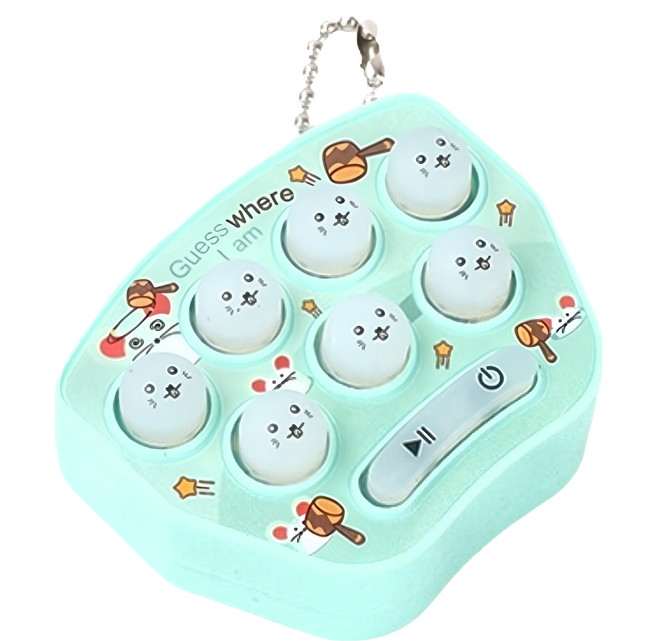 迷你打地鼠機 5.8 x 4.5 x 1.9cm 2個, 青色, 1組