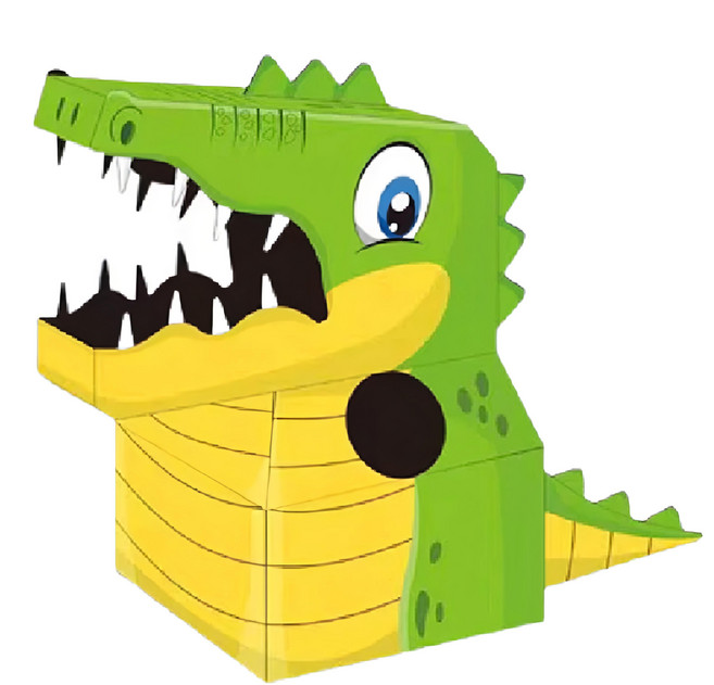 DIY紙箱, G 鱷魚 綠色, 1個