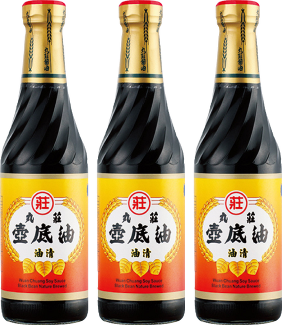 丸莊醬油 壼底油清, 430ml, 3瓶