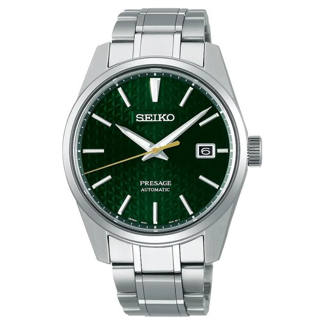 SEIKO 精工 PRESAGE Sharp Edged Green Dial 機械錶