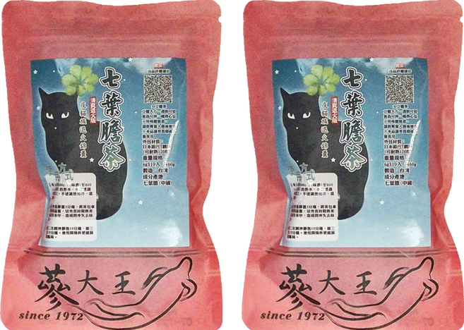 蔘大王 生機七葉膽茶, 6g, 10包, 2袋
