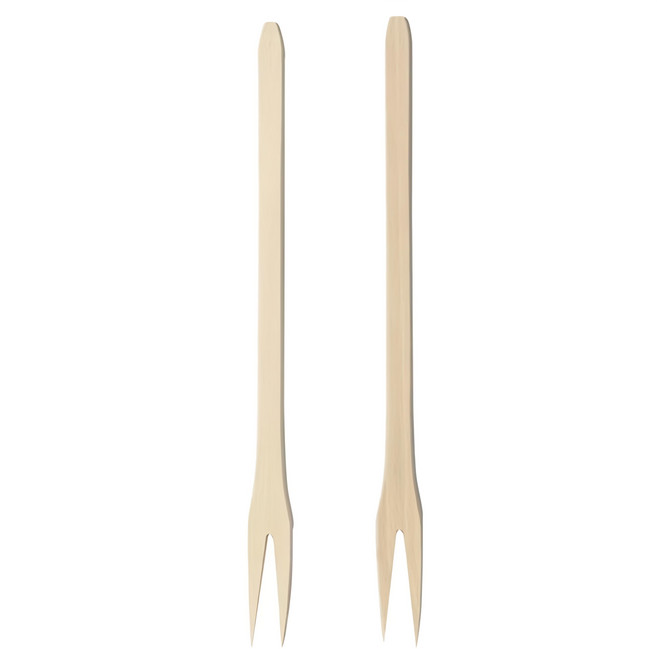 EXCELSA Realwood櫸木料理叉 25 x 2 x 0.6cm 21g 2個, 原木色, 1組