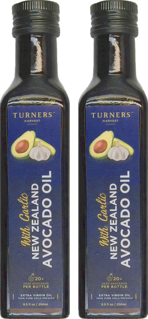 Turner's Harvest 紐西蘭初榨冷壓酪梨油 香蒜風味, 250ml, 2瓶