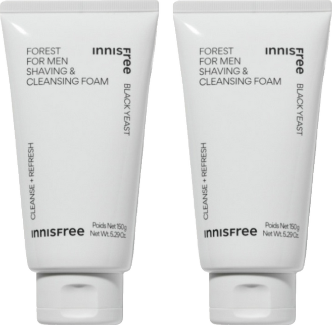 INNISFREE 台灣公司貨 綠樹林風男士保濕潔顏乳, 150g, 2條