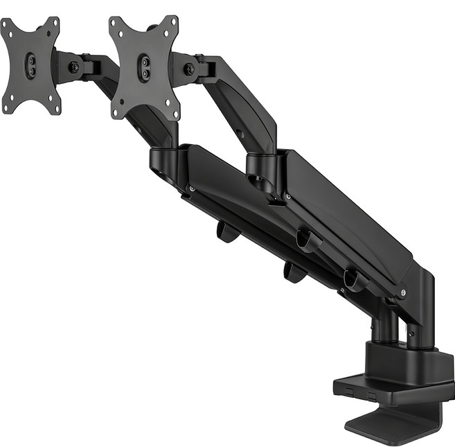 韓國 LUnA LAB 節省空間 雙螢幕支架, 黑色, 1個