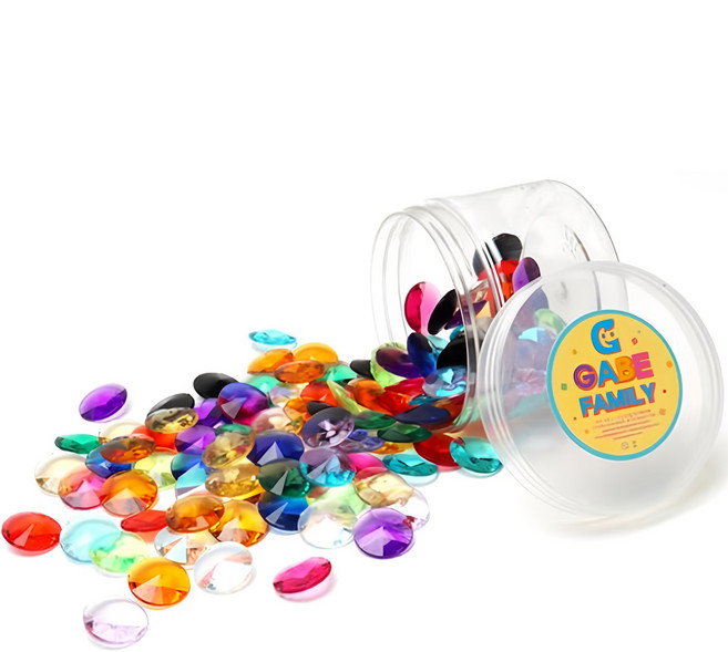 水晶寶石籌碼 130入, 1組, 彩色