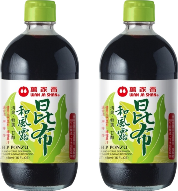 萬家香 昆布和風露, 450ml, 2瓶