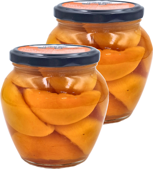 Piacelli 蜜桃玻璃罐頭, 560g, 2罐