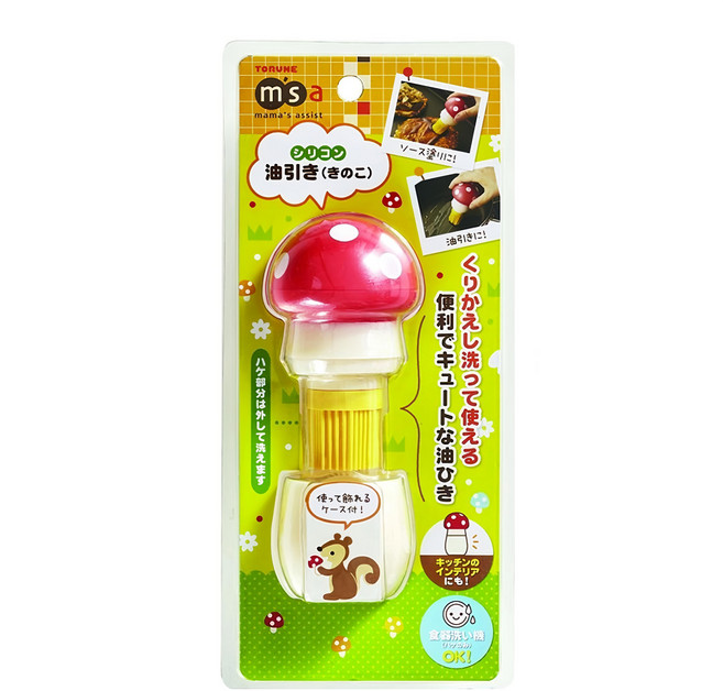 TORUNE 油刷 帶保護殼, 紅色 + 白色, 1個
