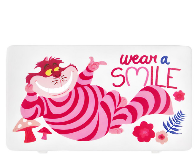 收納王妃 迪士尼口罩收納盒, 蘑菇柴郡貓, 1個