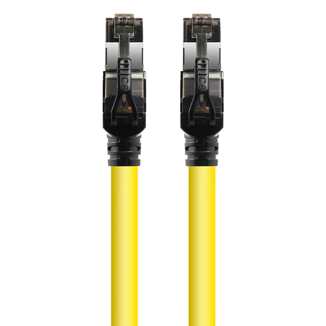 PowerSync 群加 Cat.8 40Gbps超高速網線, 5m, 黃色, 1條