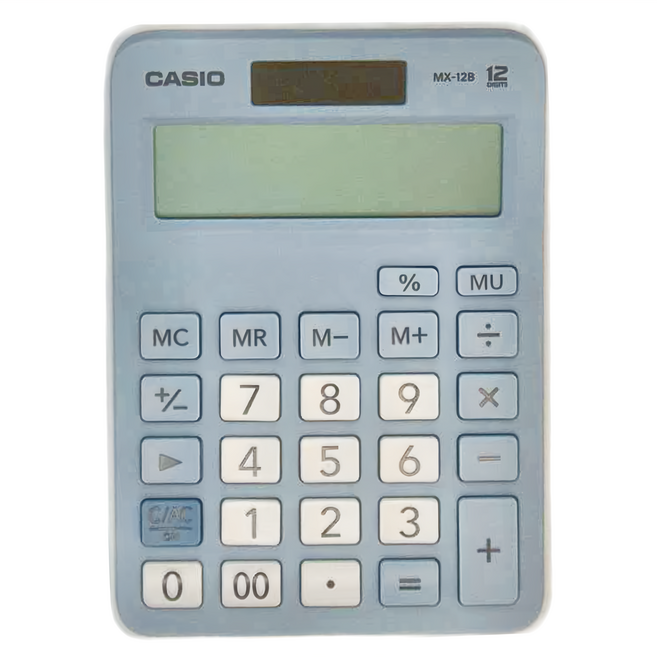 CASIO 卡西歐 計算機, 藍色, 1個