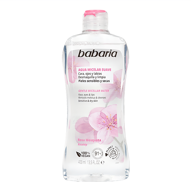 西班牙babaria 溫和卸妝水, 400ml, 1罐
