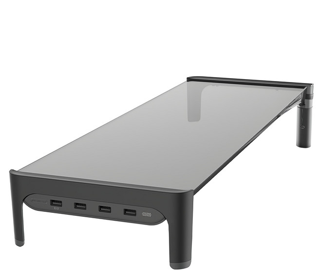 POWERRIDER N1 多功能HUB螢幕增高支架, 黑色, 1個