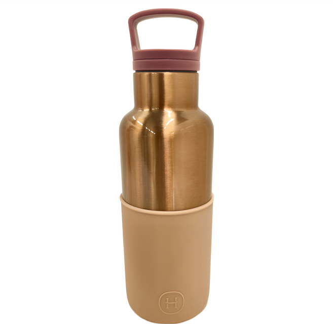 HYDY 保溫瓶蜜粉金瓶, 拿鐵色, 480ml, 1個