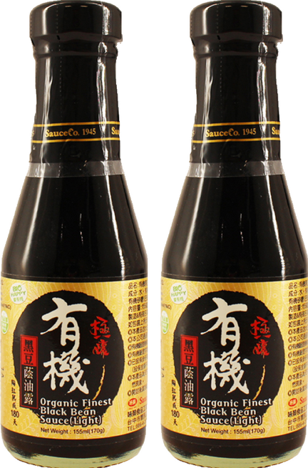 味榮 極釀有機黑豆蔭油露, 155ml, 2瓶