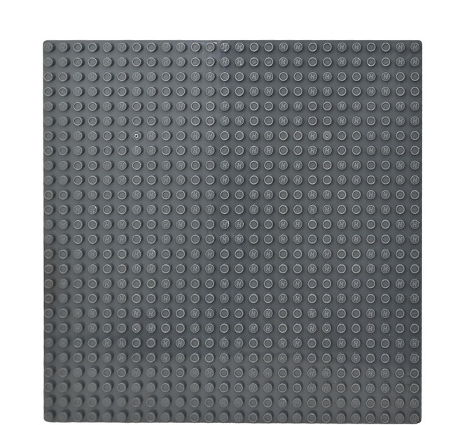 HUBELiNO 系列軌道積木 26x26 德國製造 原裝進口 與它牌積木兼容, 1個, 基礎顆粒專用底板 灰色