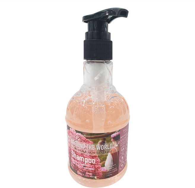 FANCY YOU 環遊世界系列 保加利亞茶玫瑰 強健髮根鎖色護色洗髮精, 400ml, 1瓶