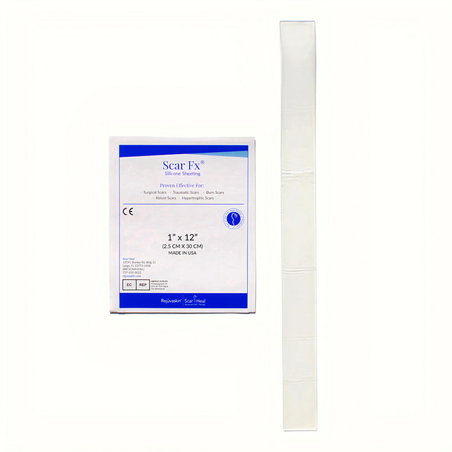 Rejuvaskin Scar Heal Scar Fx 疤痕護理矽膠片 2.5 x 30cm 10g, 1個