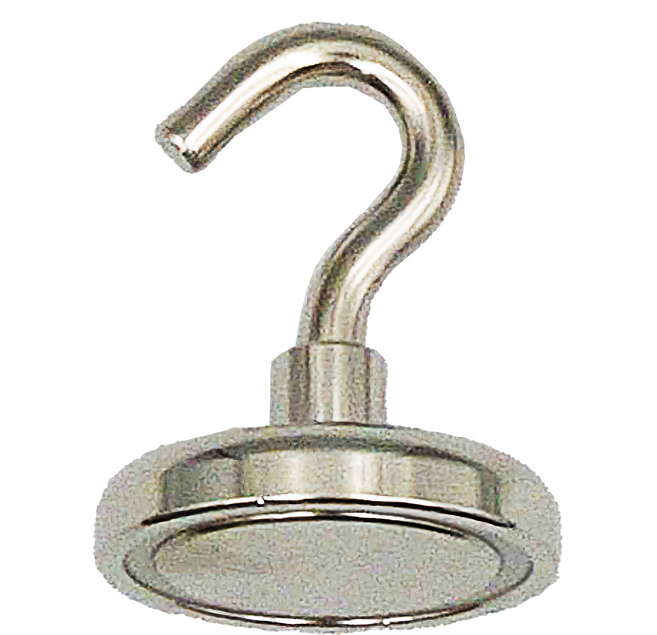 DIBOTE 迪伯特 強力磁鐵掛勾 超強承重力(48mm), 銀色, 1個