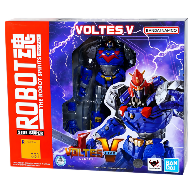 BANDAI ROBOT魂 超電磁機器人 波羅五號 VOLTES V版, 1盒
