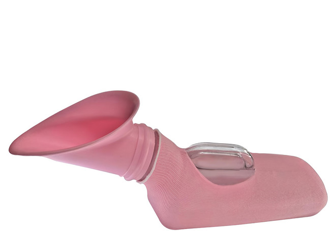 感恩使者 尿壺 附布套 臥床行動不便 夜晚頻尿適用 ZHCN2117 女士用, 透明, 1個