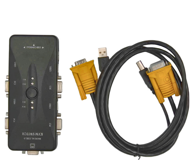 Neon 台灣霓虹 4路USB KVM切換器 TM16B, EK41, 1台