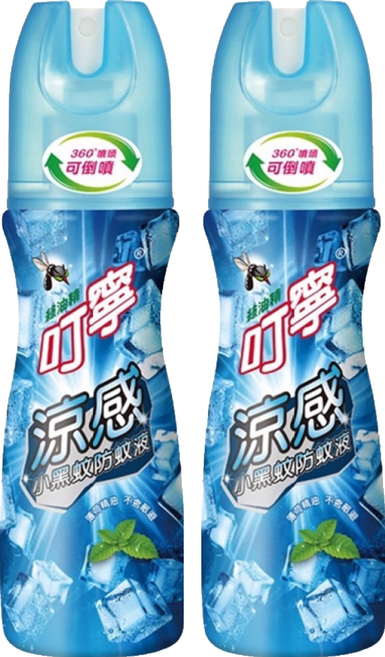 叮寧 涼感小黑蚊防蚊液, 90ml, 2瓶