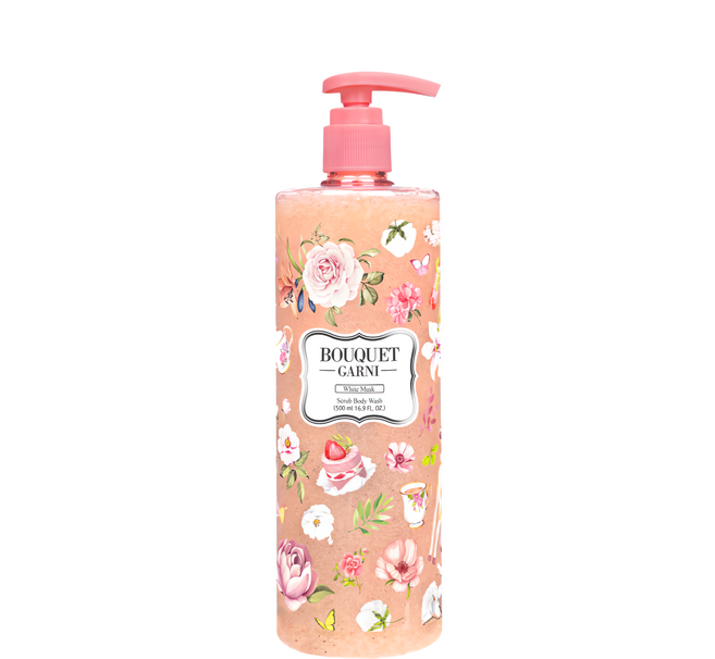 BOUQUET GARNI 去角質沐浴乳 白麝香, 500ml, 1瓶
