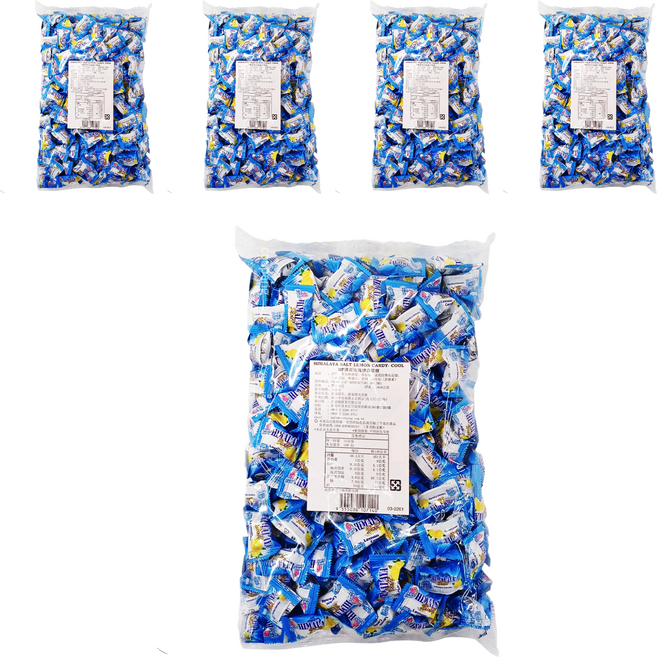 Big Foot 薄荷玫瑰鹽檸檬糖, 1kg, 5袋