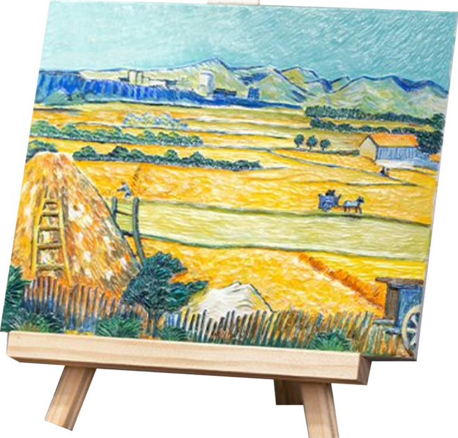 ArtLife 藝術生活 數字油畫DIY DTR073 50 x 65cm, 梵谷 豐收 + 木色, 1個