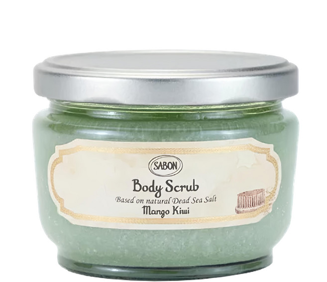 SABON 身體磨砂膏 芒果奇異果, 320g, 1罐