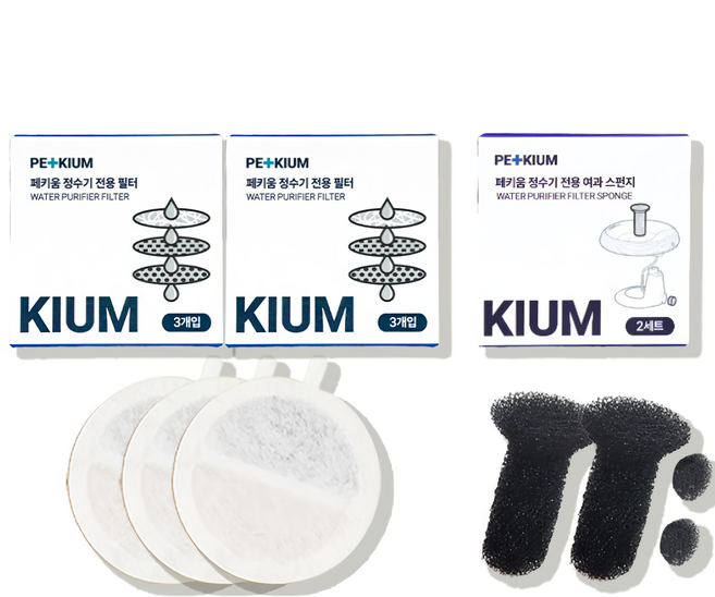 페키움 전용 필터 2박스(6개입)+여과스펀지1박스(2개입) 세트, 전용 필터 2박스+여과스펀지 1박스, 1개