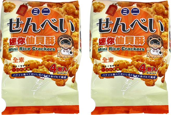 Chiao-E 巧益 迷你仙貝酥 4包, 120g, 2袋