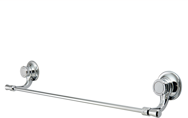 Spider Loc 不鏽鋼吸盤毛巾架 可左右移動吸盤調整寬度 曲線型設計, 銀色, 1個