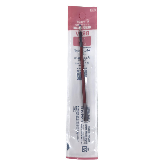 PILOT 百樂 輕油替筆芯 1.0mm BRFV-10M-R 10支, 紅色, 1盒