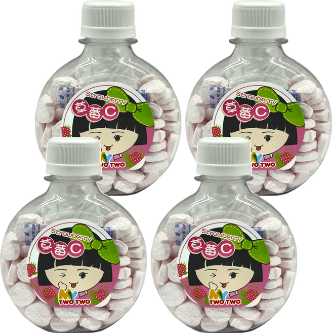 MY TWO TWO 草莓C片, 86g, 4罐