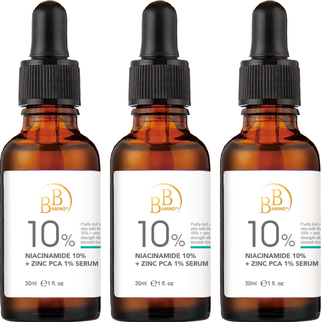 BB AMINO 科研 10%煙醯胺 + 1%鋅調理精華, 30ml, 3瓶
