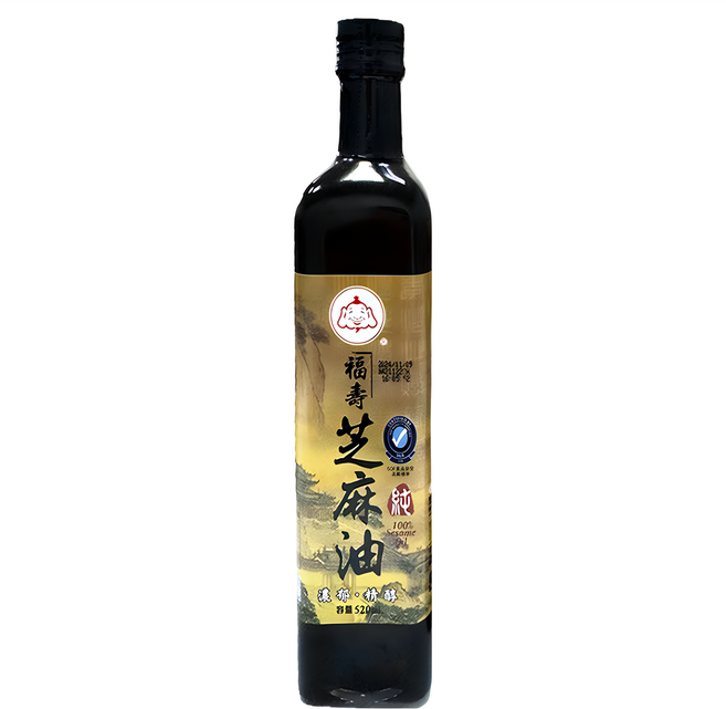 福壽實業 100%芝麻油, 520ml, 1瓶