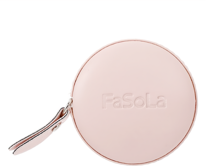 FaSoLa 新版迷你捲尺 隨身PU量尺 一鍵自動卡位 圓形款, 5.5cm, 2個