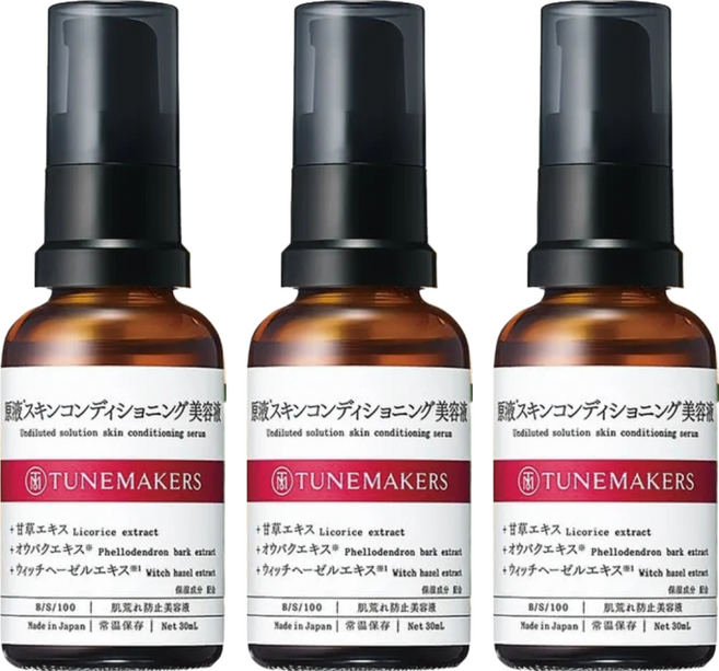 TUNEMAKERS 渡美 油水平衡甘草美容液, 30ml, 3瓶