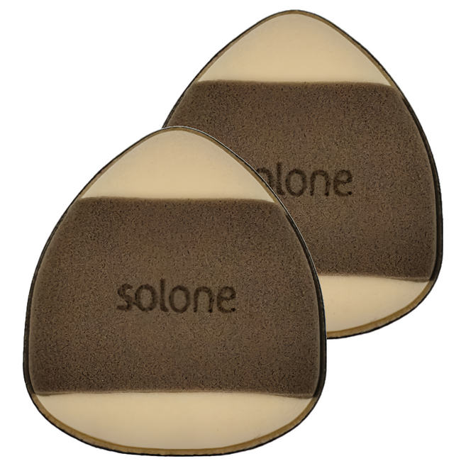 Solone 彈力雙面舒芙蕾海綿 2個, 1組, 小飯糰