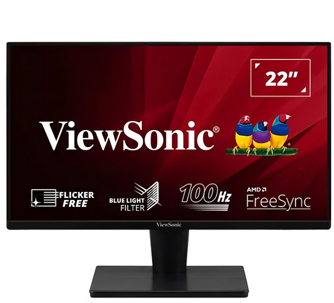 ViewSonic 優派 22吋 窄邊框螢幕 100Hz AMD FreeSync, VA2215-MH