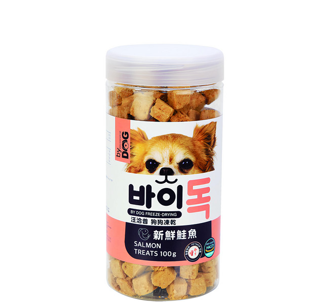 by DOG 狗狗凍乾零食, 100g, 1罐, 新鮮鮭魚
