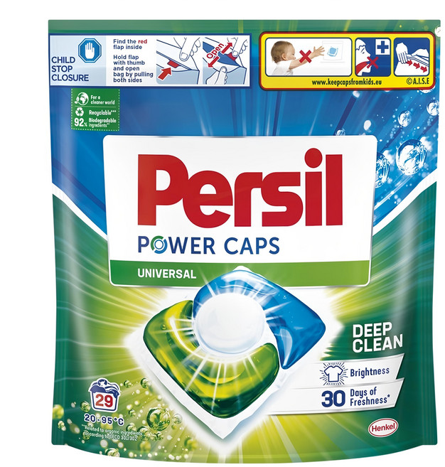 Persil 寶瀅 台灣公司貨 三合一洗衣膠囊強效補充包, 29顆, 1袋