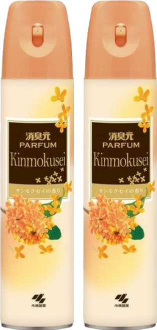 日本 KOBAYASHI 小林製藥 消臭元PARFUM 浴室除臭噴霧劑 桂花香, 280ml, 2瓶