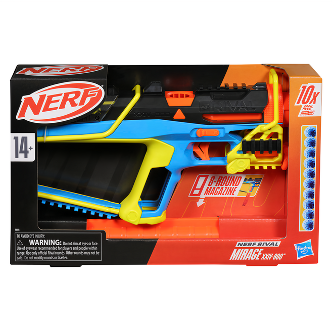 Hasbro 孩之寶 NERF 決戰系列 射擊器, 先行者 橘色 + 黑色 + 藍色 + 黃色, 1支